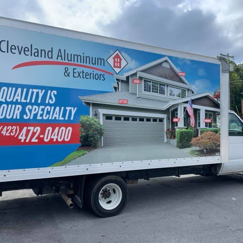 Cleveland aluminum box truck wrap