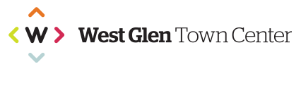 West glen logo black text with 4c icon