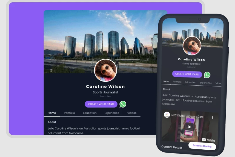 Digital Business Card Example