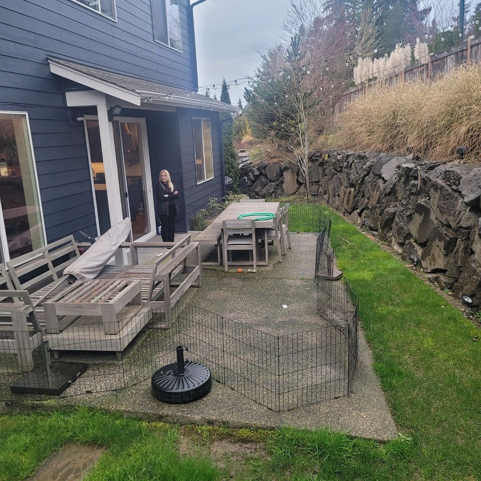 Patio before