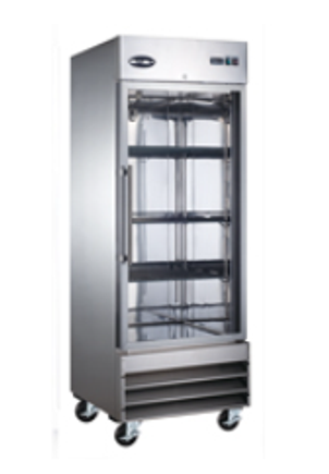 Commercial Restaurant Reach In Cooler or Freezer with One Glass Door