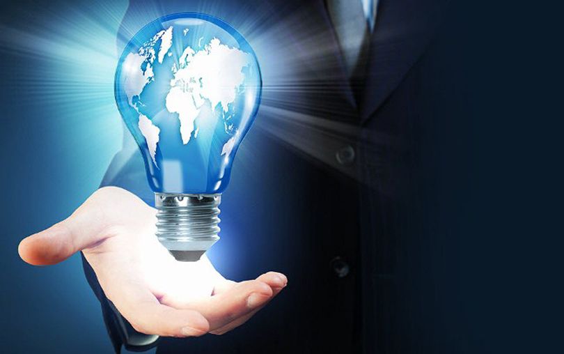 Light bulb in hand