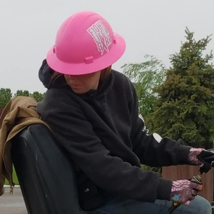 Prime Construction & Asphalt - Caldwell, ID - Fight Like a Girl Hard hat