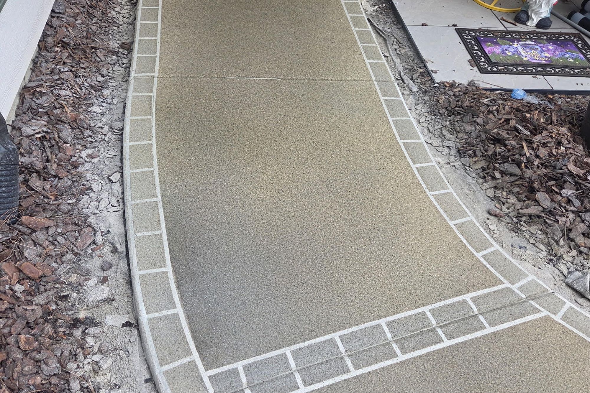 Concrete surface illustrating signs of concrete damage