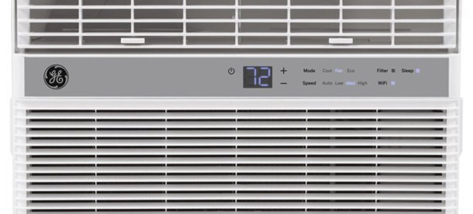 Ge appliances ge® 10 000 btu 115 volt window air conditioner with wifi and eco mode for medium rooms  white  ahwg10ba