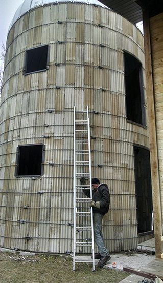 concrete stave silo