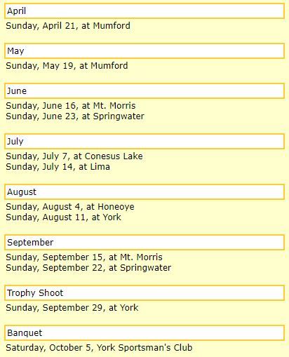 Summer trap schedule 2024