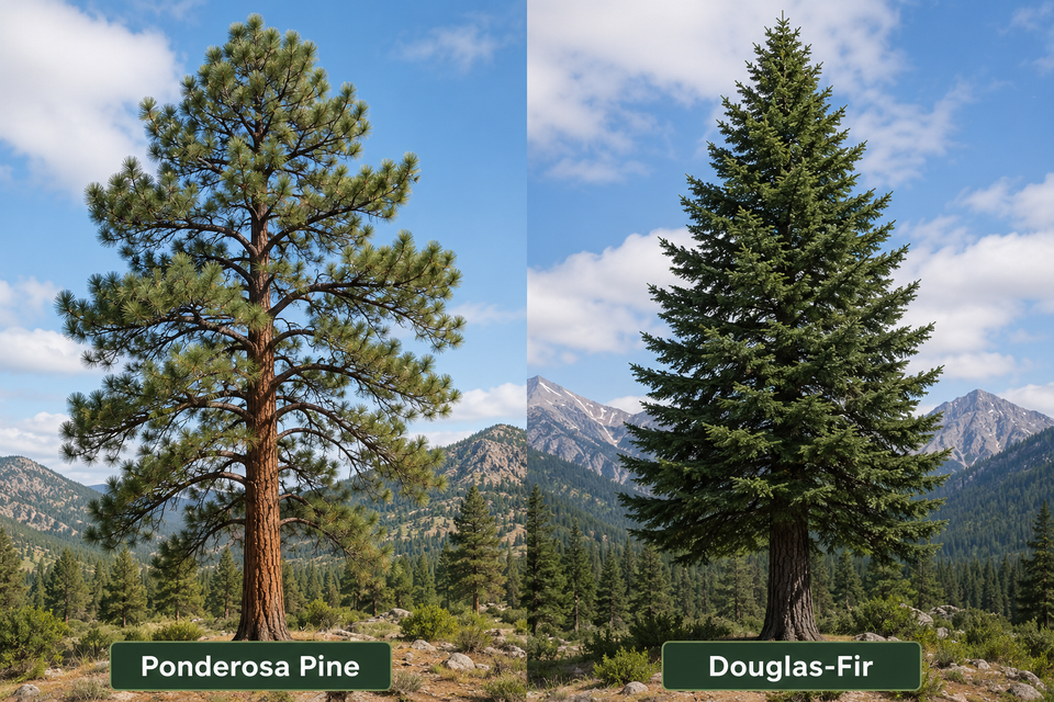 Ponderosa Pine vs Douglas-fir