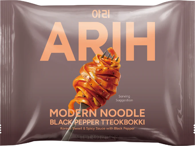 Arih noodle pillow black pepper tteokbokki
