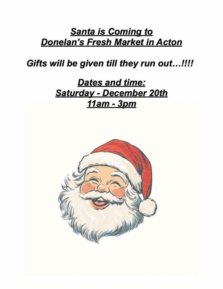 Santa at donelan’s in acton