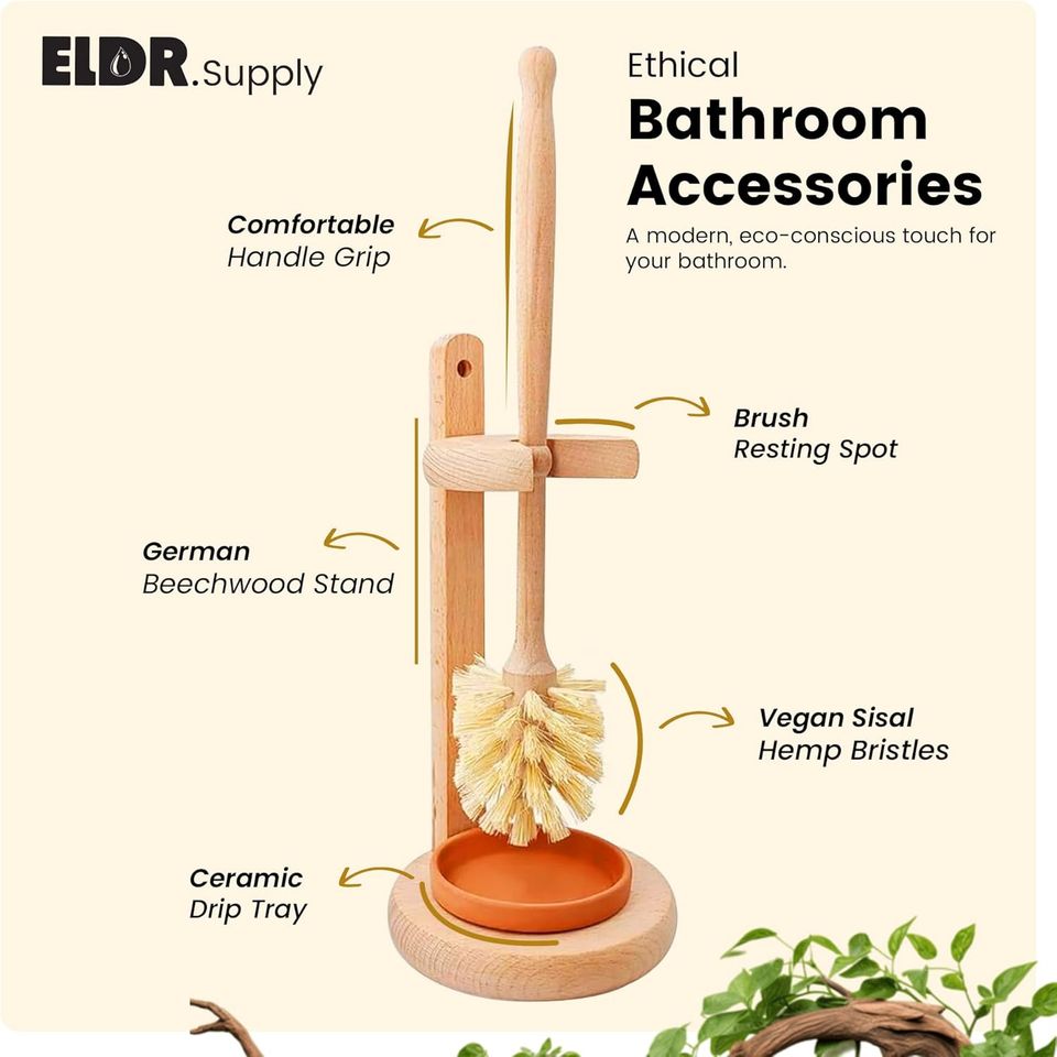 Hemp toilet brush