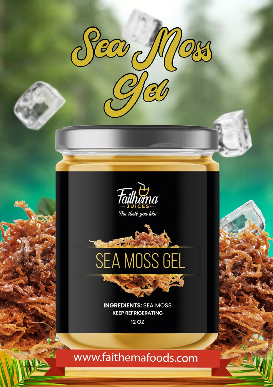 2x2 inch sea moss gel flyer