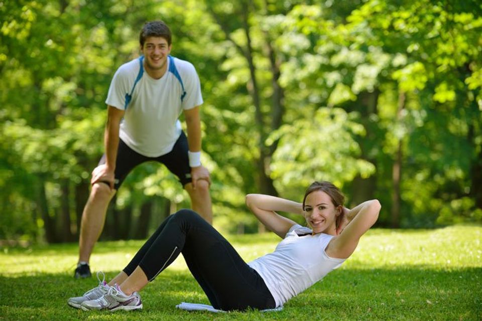Personal trainer outdoor