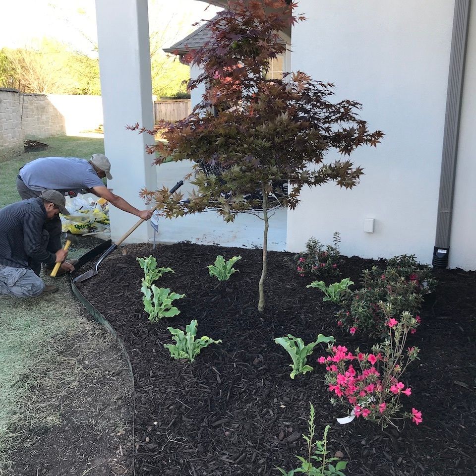 Landscaping solutions   tulsa oklahoma   flowerbed planting   image1