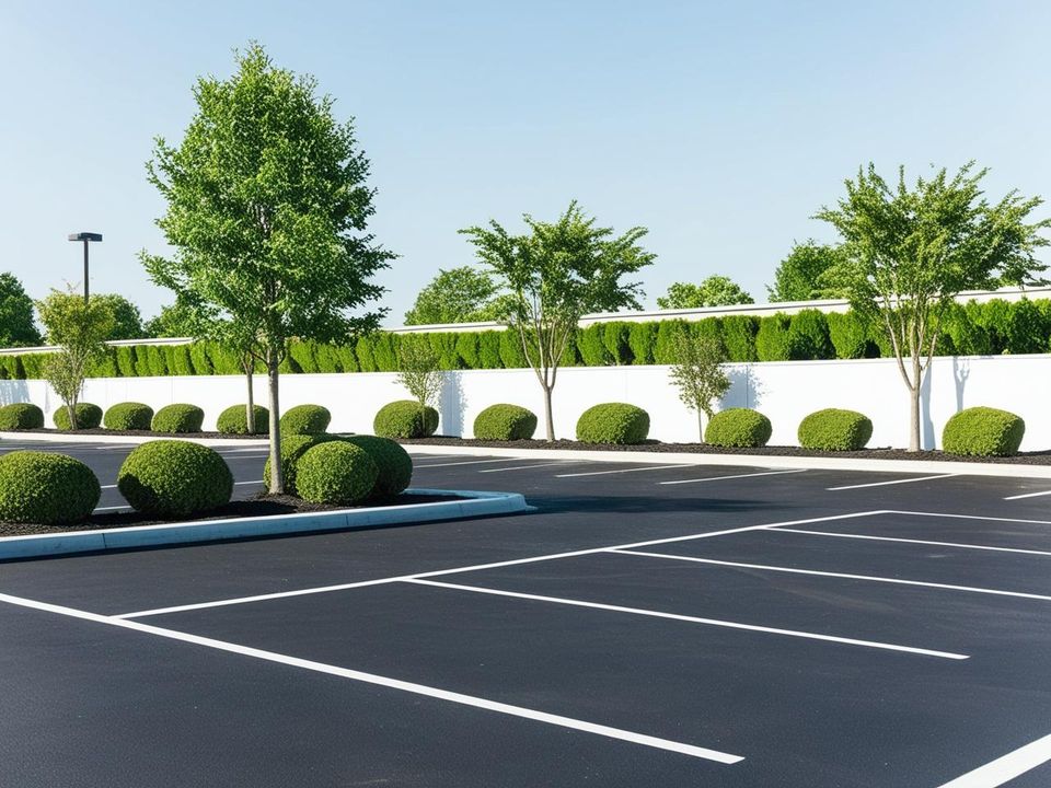 New Parking Lot Striping