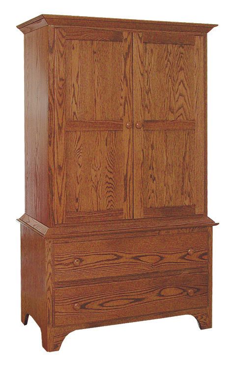 Cwf 433 shaker 2 piece armoire