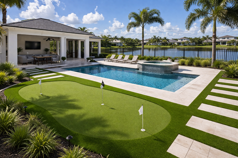 Putting green design and installation GOGREEN Outdoor Pros