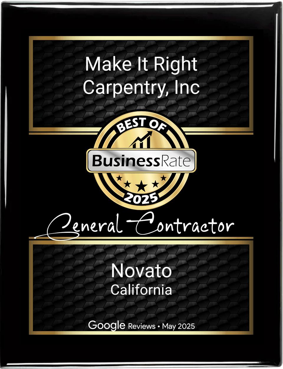 Award plaque