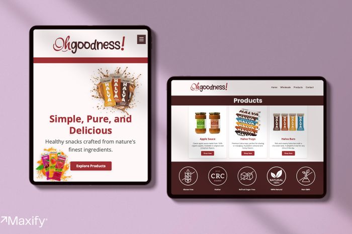 Oh Goodness Foods Website