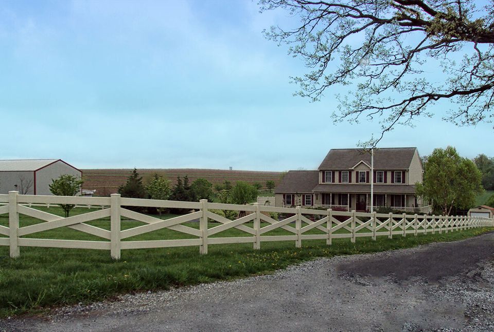Ranch cross rail almond
