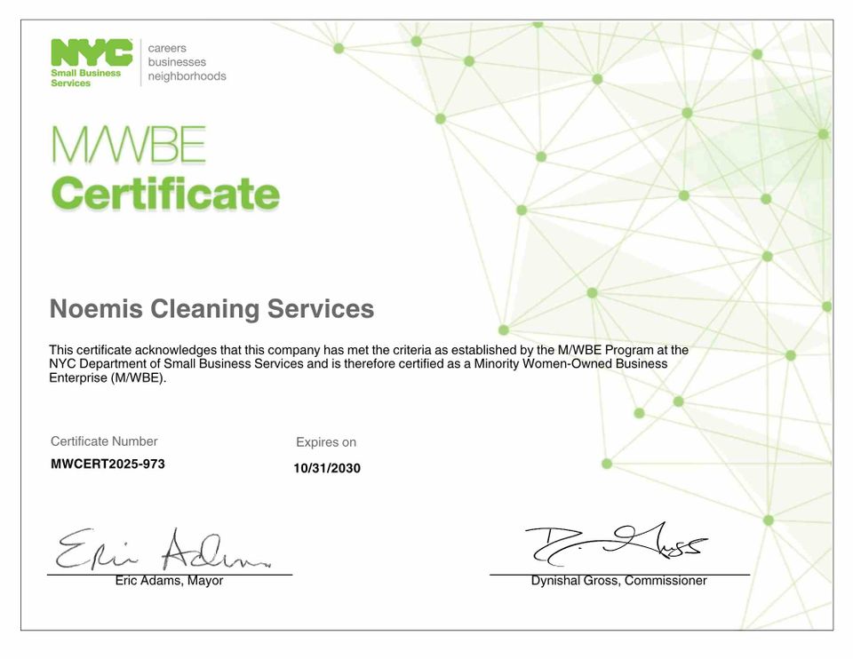 Certified M/WBE Business