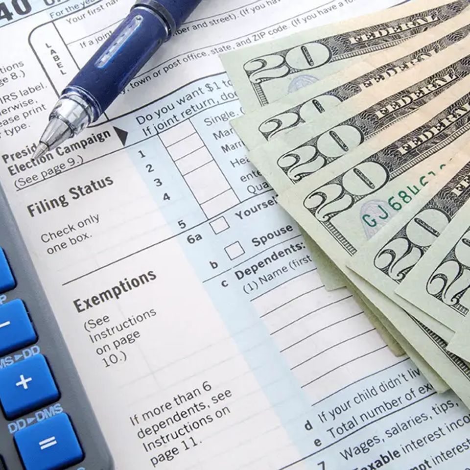 Taxes 1040 form