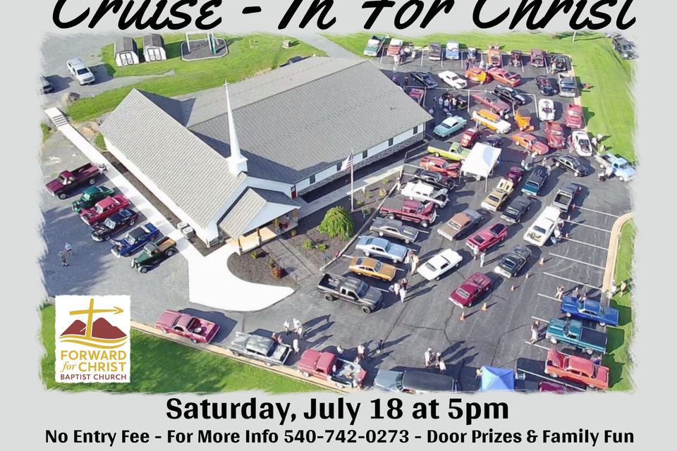Cruise in for christ poster