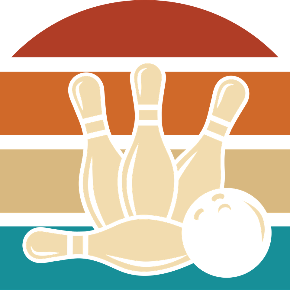 Bowling   retro sunset graphics 18