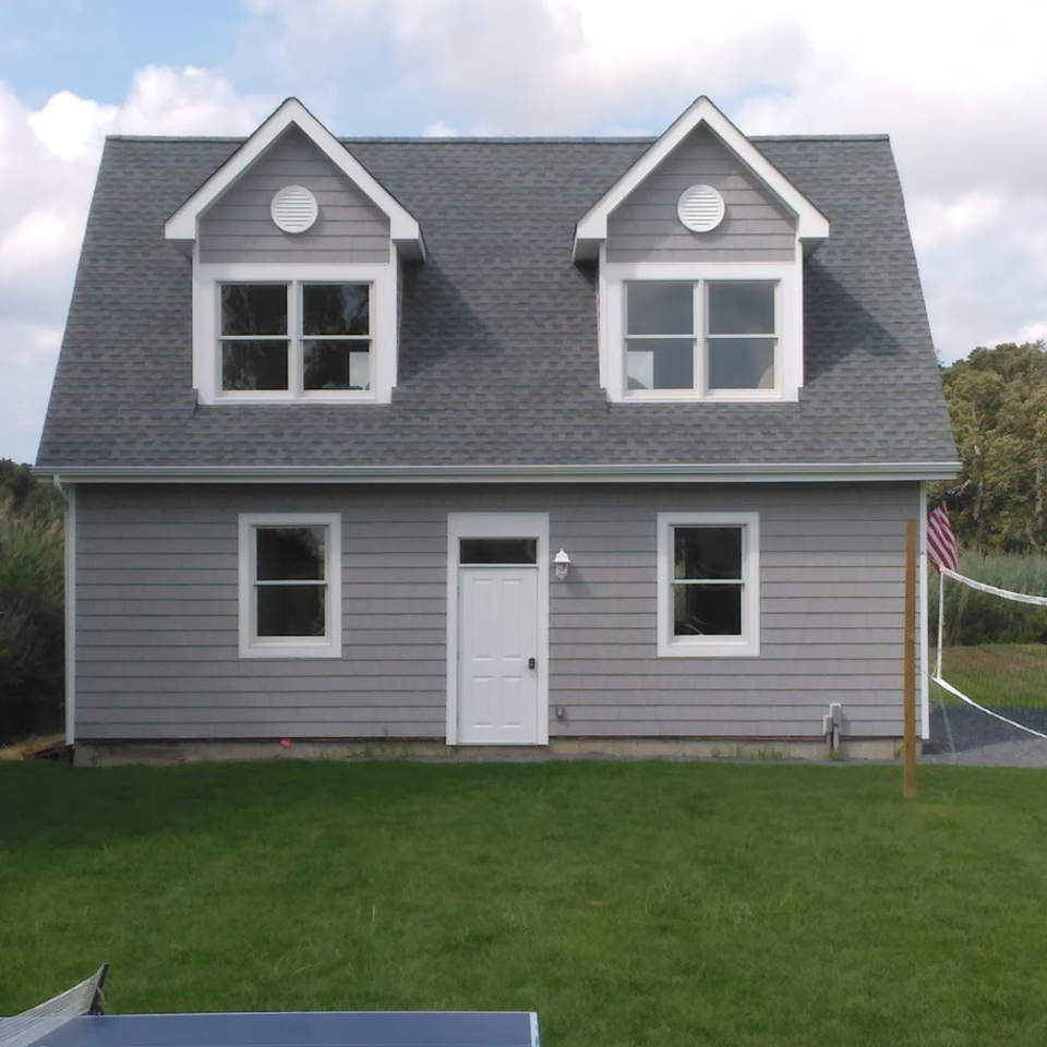 Finished siding project, done by Taurus Contracting Inc., of Suffolk County, NY