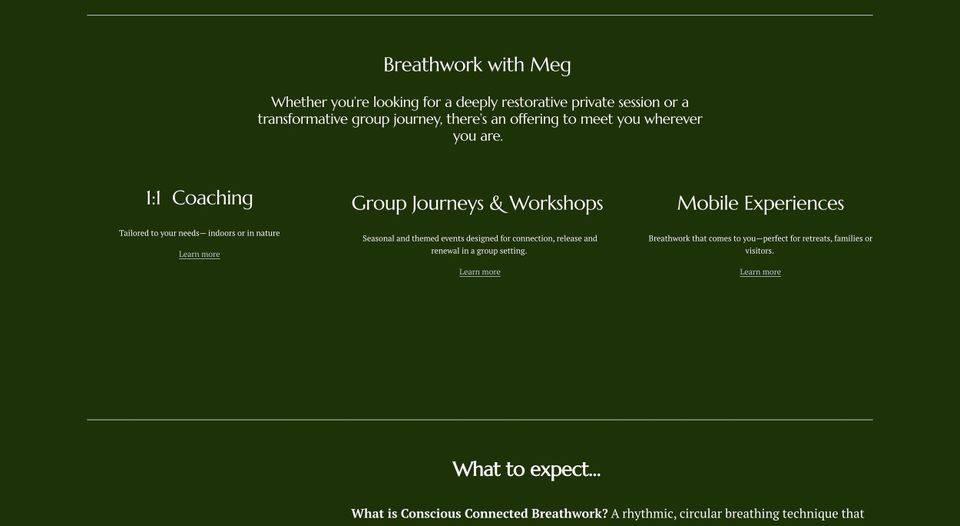 Screenshot- Blackbird Breathwork - KPCopy's work with them