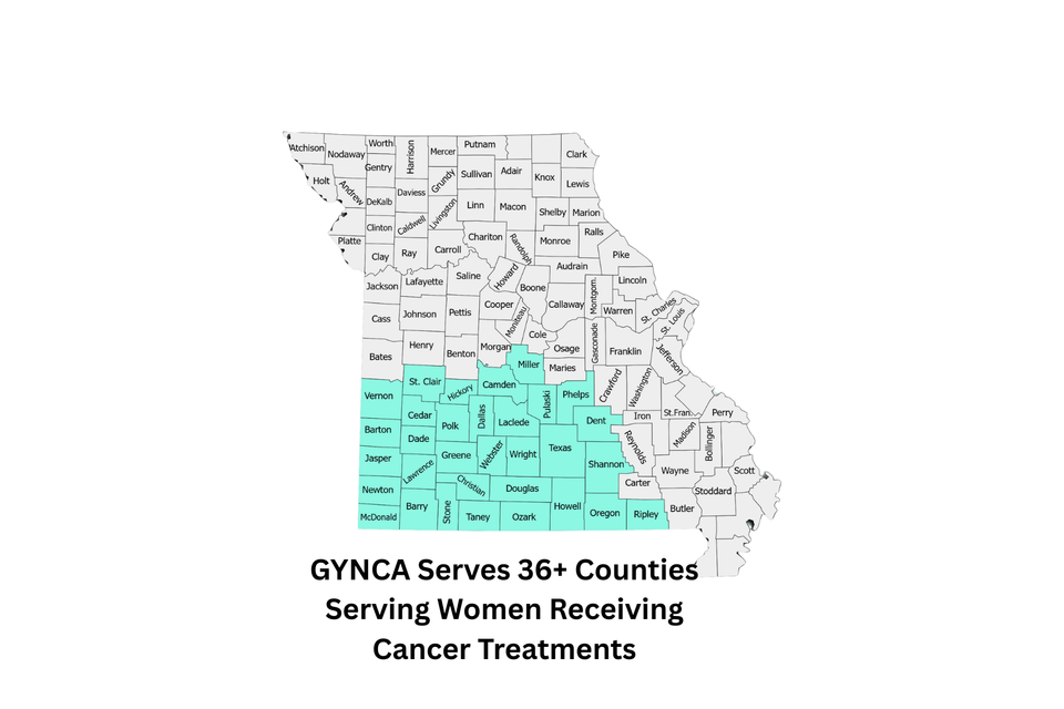 Gynca serves 36  counties serving women receiving treatment (1)