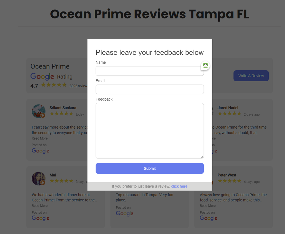 Op review feedback