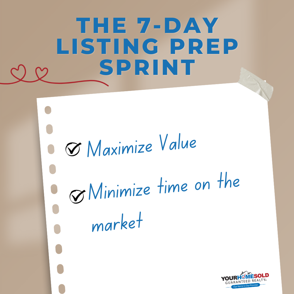 The 7 day listing prep sprint