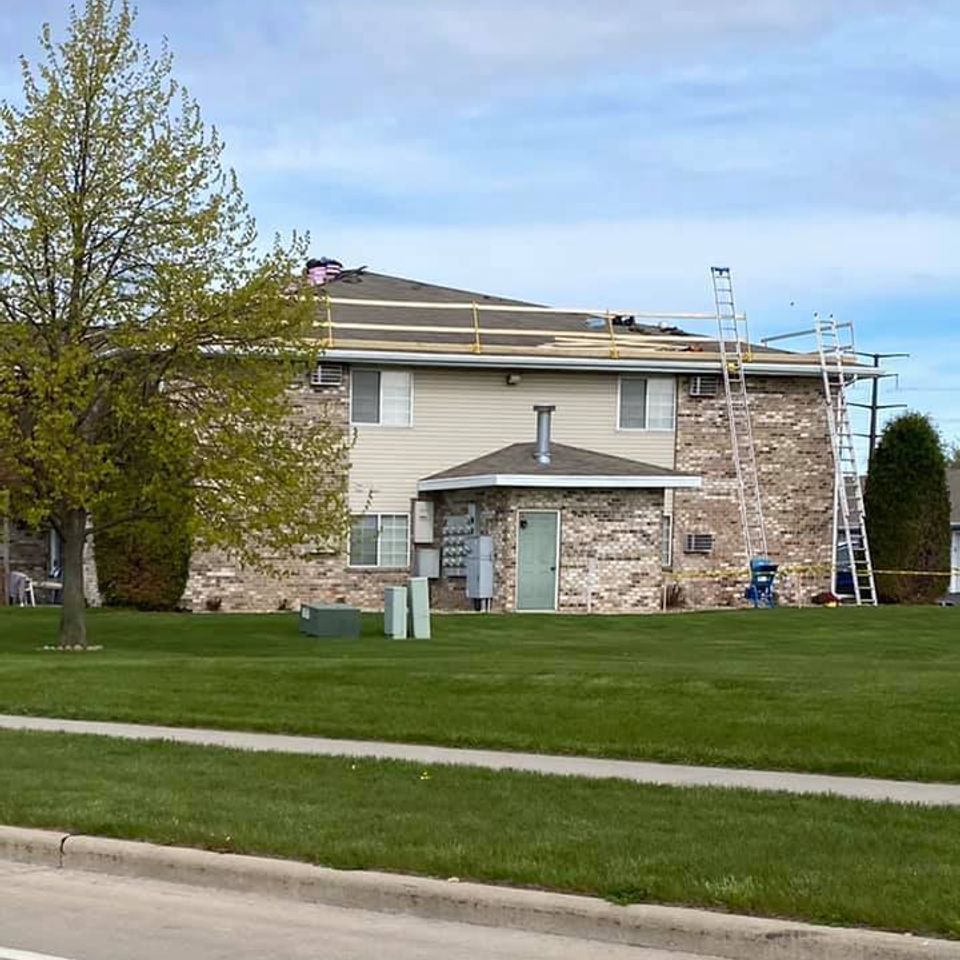 Apartment reroof appleton wi