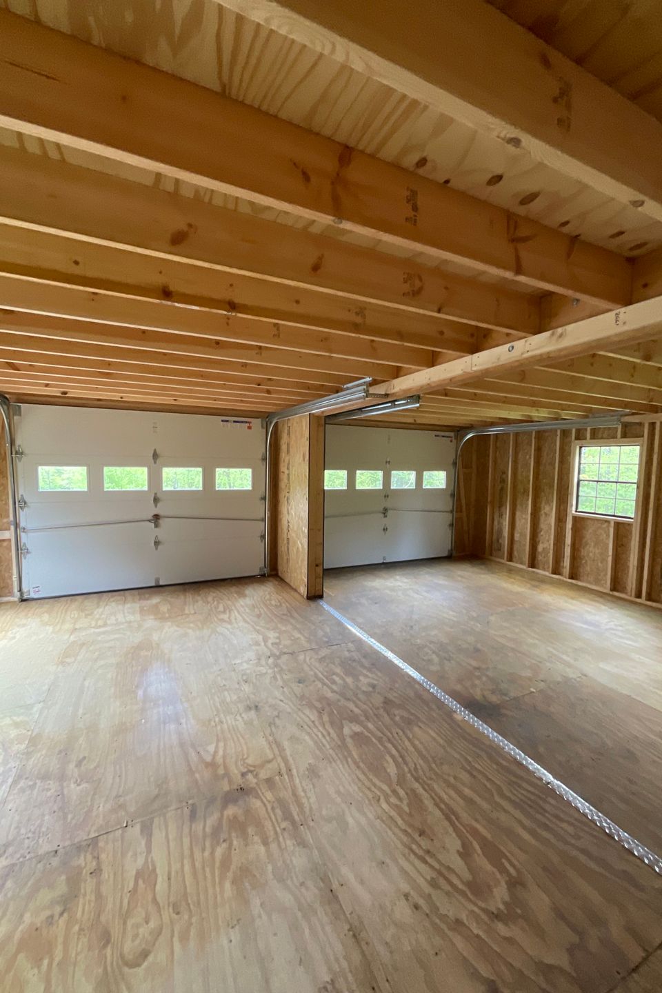 Double garage interior