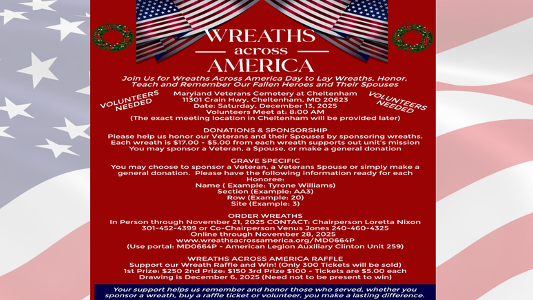 Wreaths across america slide