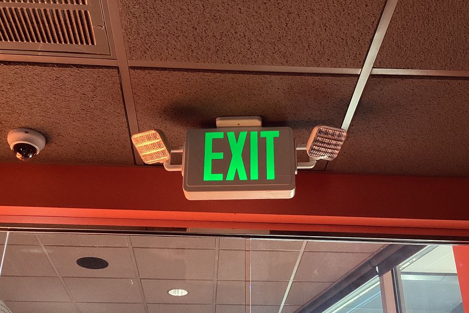 Exit sign replacement apex