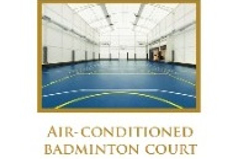25. air conditioned badminten court