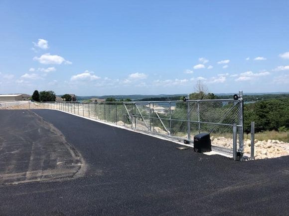 Automatice security gate chain link