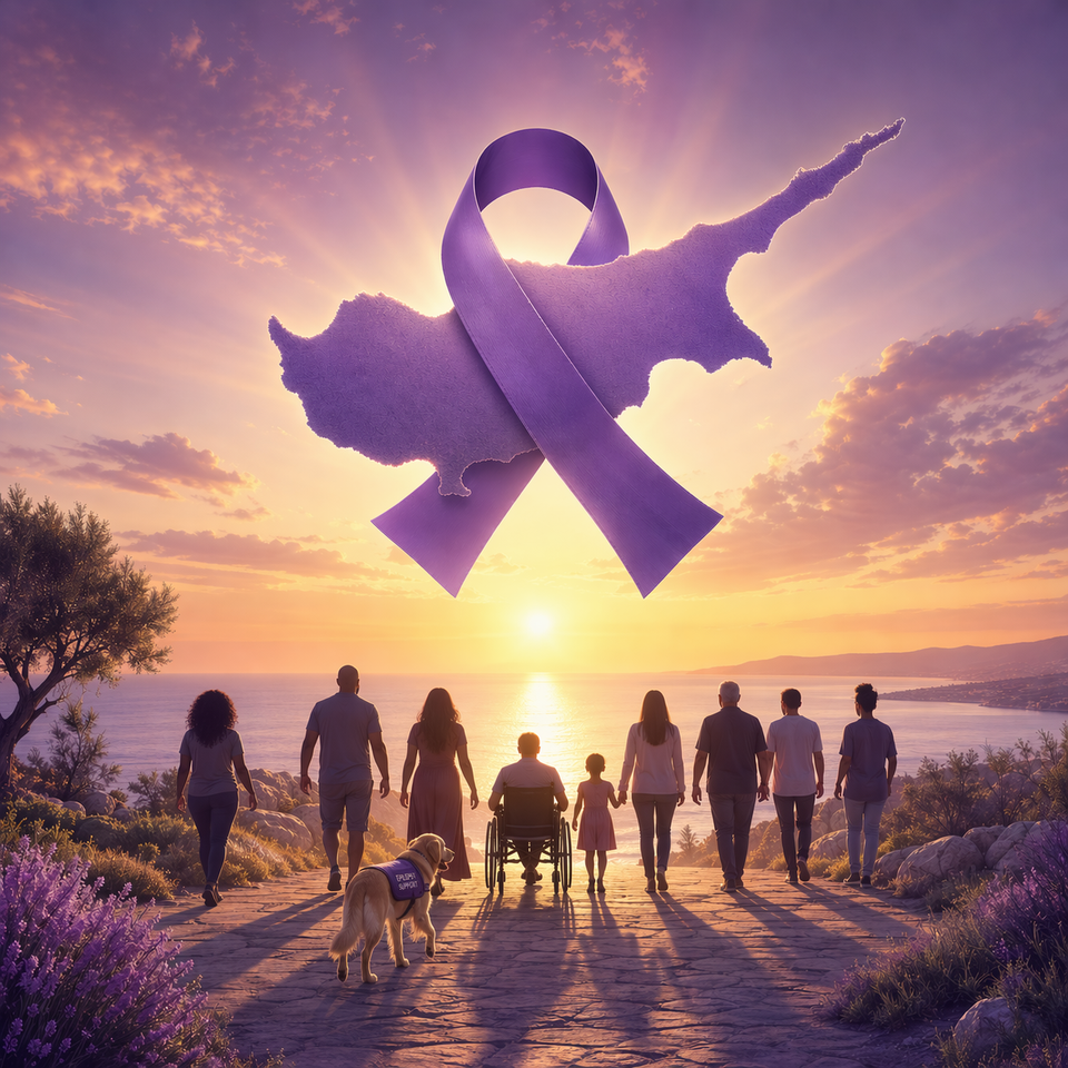 Epilepsy awareness cyprus with dog