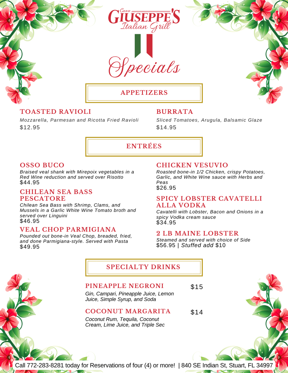 Cg specials for social