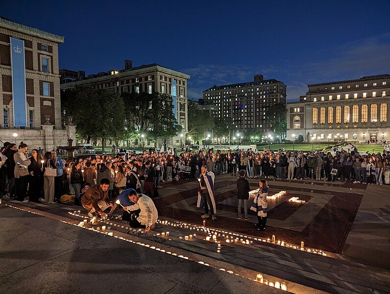 Vigil for israel at columbia university  oct. 9  2023