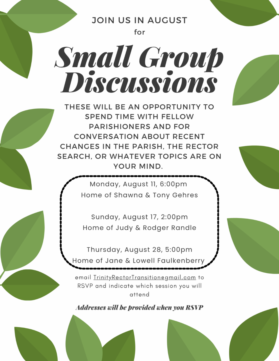 Event small group
