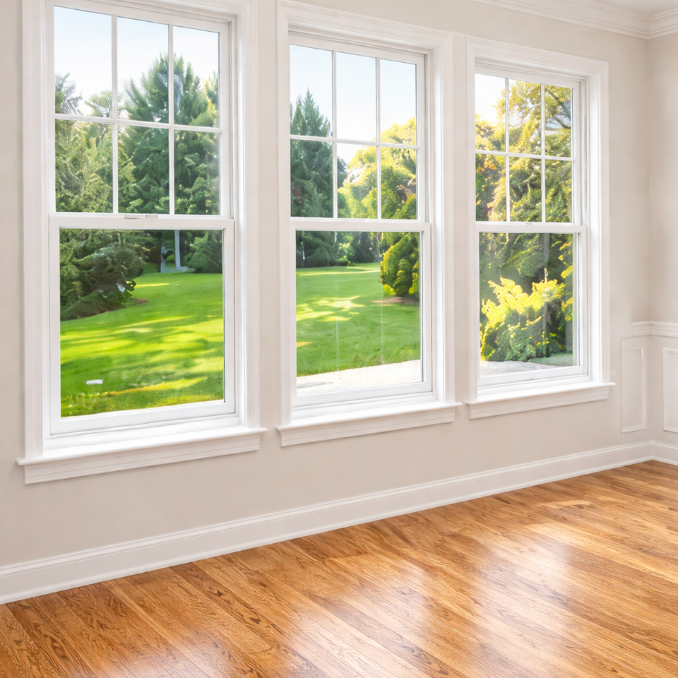 Bright new windows room