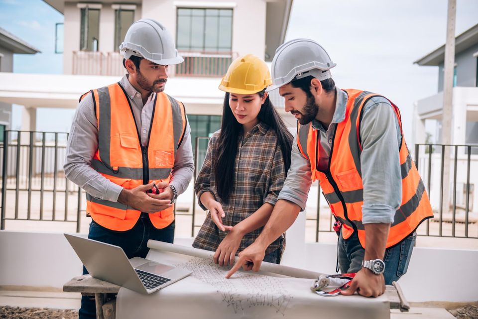 Construction site supervising