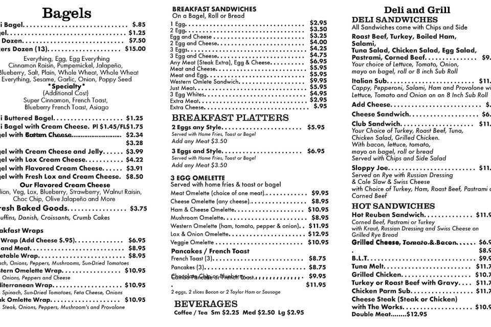 Page 2 menu