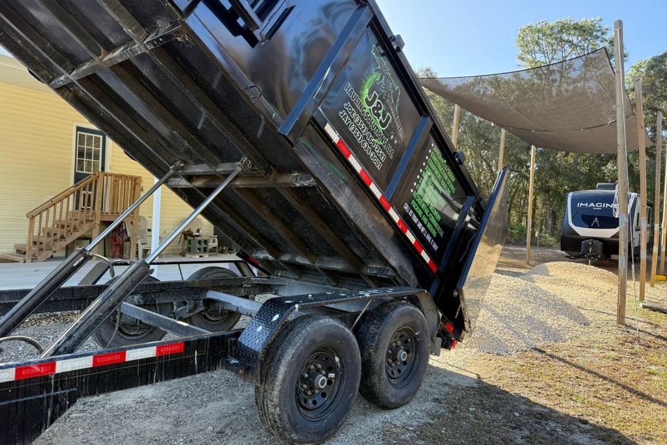The JNJ dumpster in the downward position