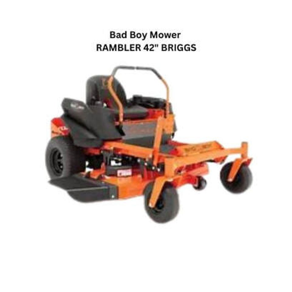 4 bad boy mower rambler 42 briggs