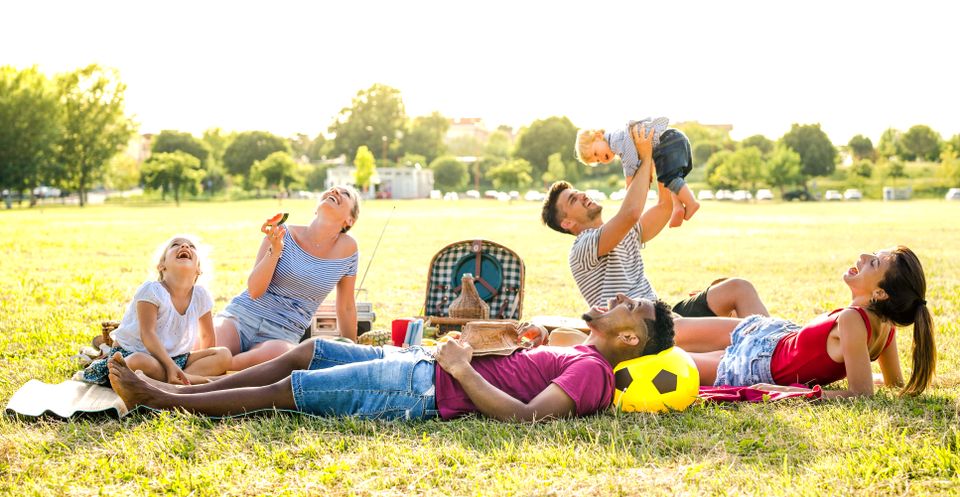 Young multiracial families having fun playing with 2024 07 03 02 44 02 utc