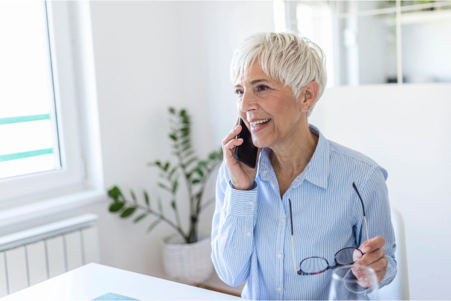 Hero woman on phone 1